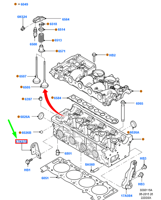 new ford mondeo mk4 engine lifting bracket 1466209 6g9q-17k078-aa original