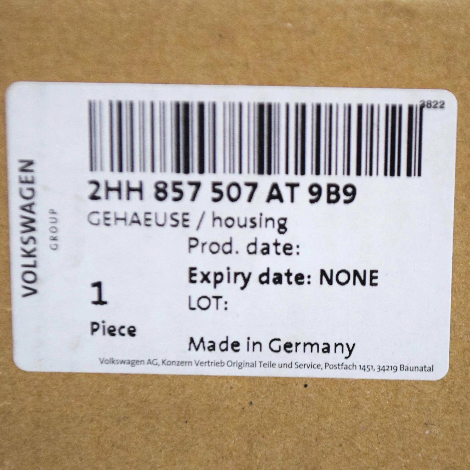 NEW VW AMAROK 2H EXTERIOR LEFT SIDE WING MIRROR LHD 2HH857507AT9B9 ORIGINAL