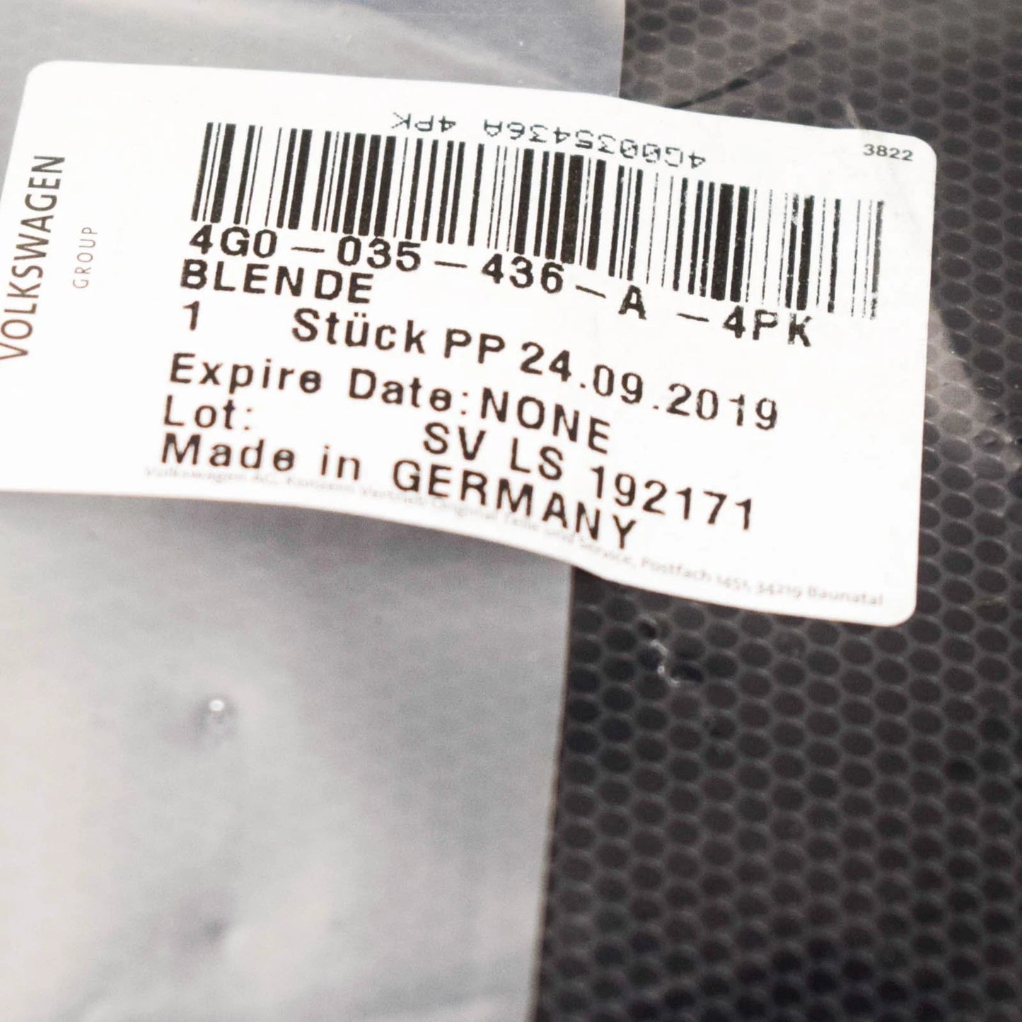 NEW AUDI A6 C7 REAR DOOR RIGHT LOUDSPEAKER GRILLE TRIM 4G0035436A 4PK ORIGINAL