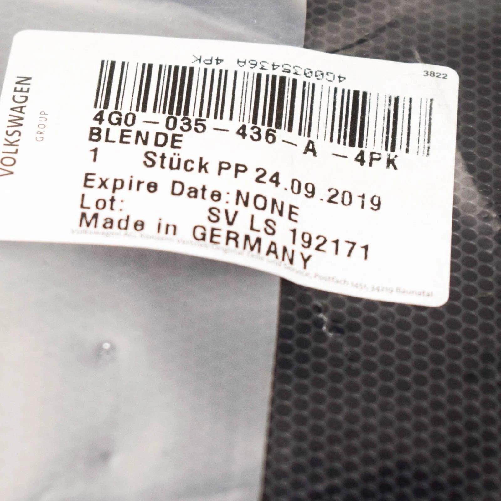 NEW AUDI A6 C7 REAR DOOR RIGHT LOUDSPEAKER GRILLE TRIM 4G0035436A 4PK ORIGINAL