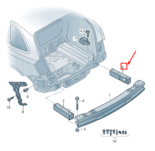 new audi q5 8r rear right holder for bumper bracket 8r0807332b original