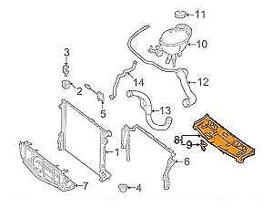 NEW MERCEDES BENZ C W204 PLASTIC TOP BLOWER FAN SHROUD A2045000155