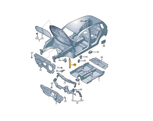 NEW VOLKSWAGEN TIGUAN 5N FRONT LEFT WING PLASTIC 5N0864235A
