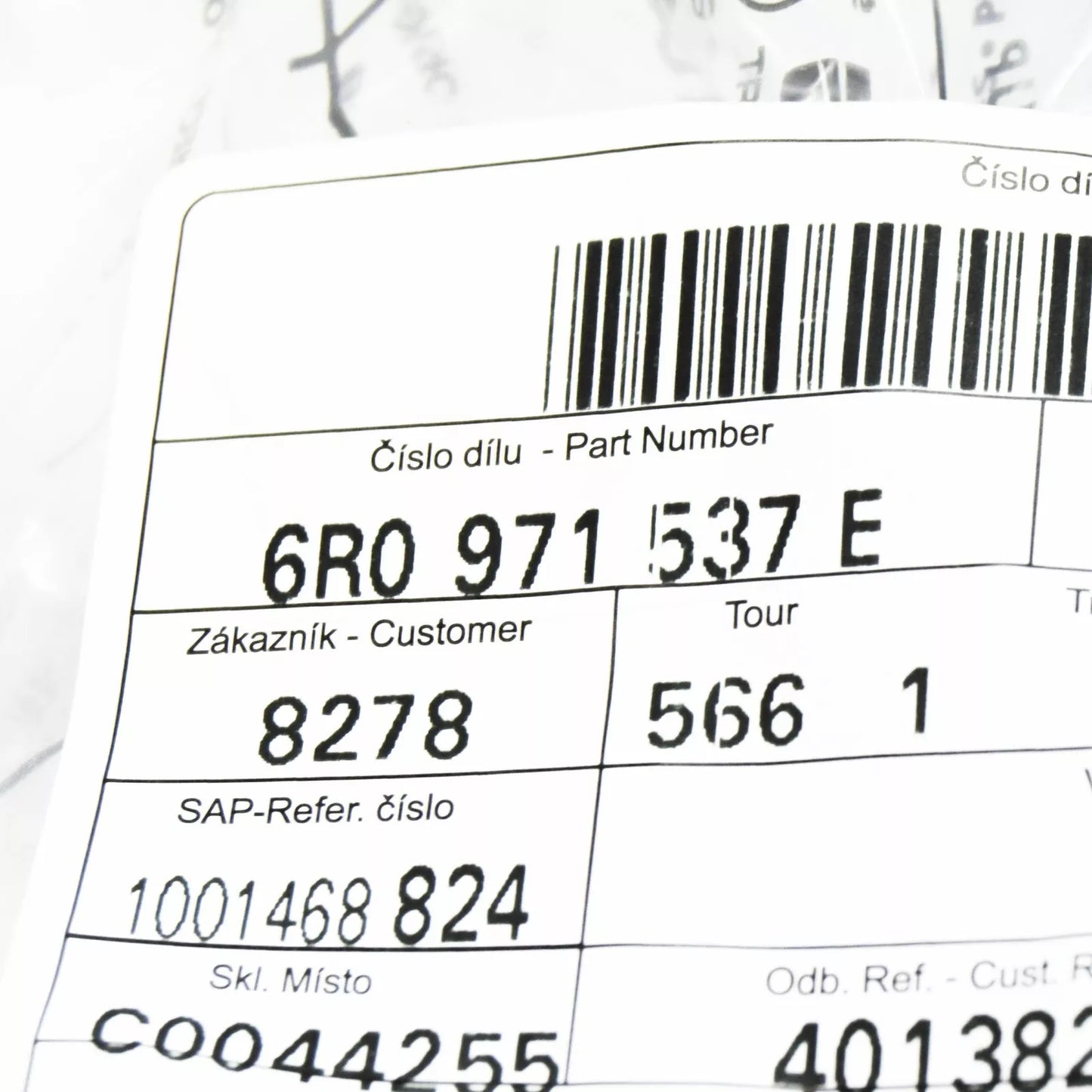 NEW VW POLO 6R MK5 NEGATIVE BATTERY EARTH LINE CABLE 6R0971537E ORIGINAL