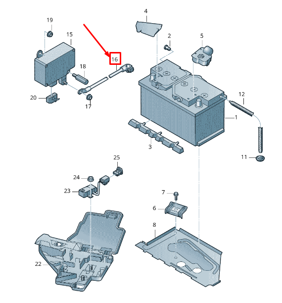 new audi a8 d3 4e negative battery cable 4e0971235b original