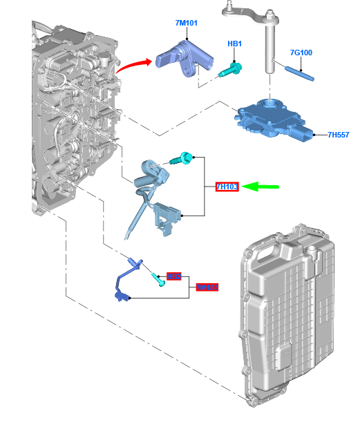 new ford mondeo mk5 speed sensor assy 2325378 jm5p-7h103-ba original