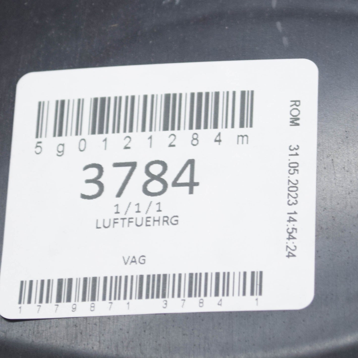 NEW VOLKSWAGEN GOLF MK7 5G STEERING WHEEL RIGHT AIR GUIDE 5G0121284M ORIGINAL