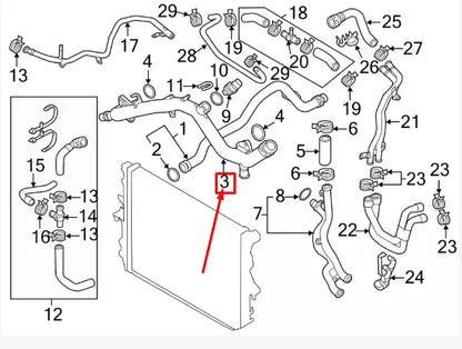NEW AUDI Q7 4L ENGINE COOLANT PIPE 06E121045BD