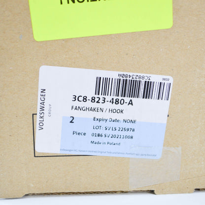 NEW VOLKSWAGEN PASSAT CC ENGINE HOOD CATCH HOOK 3C8823480A ORIGINAL