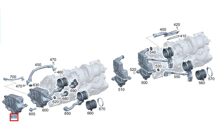 NEW MERCEDES-BENZ A W177 OIL SEPARATOR RIGHT A1770785500 2018 ORIGINAL
