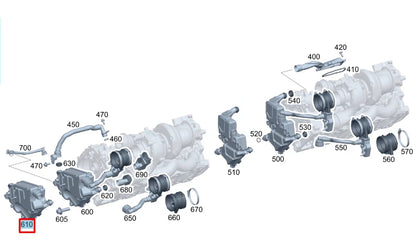 NEW MERCEDES-BENZ A W177 OIL SEPARATOR RIGHT A1770785500 2018 ORIGINAL