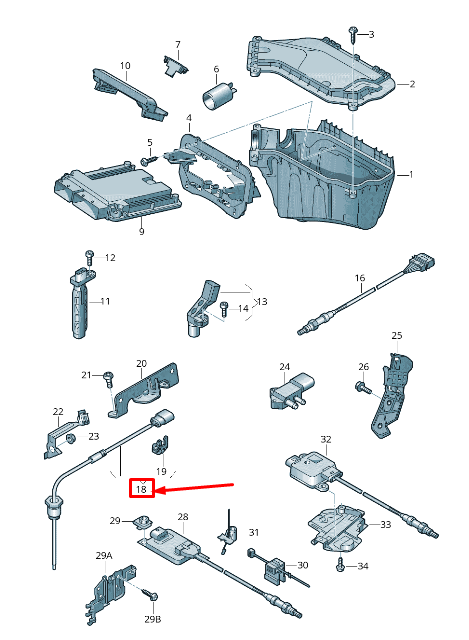 new audi a4 avant b8 exhaust gas temperature sensor 8k0906088b original