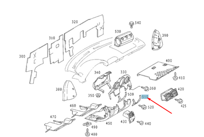 NEW MB SLK R170 INSTRUMENT PANEL TRIM RING RHD A17068304263475 ORIGINAL