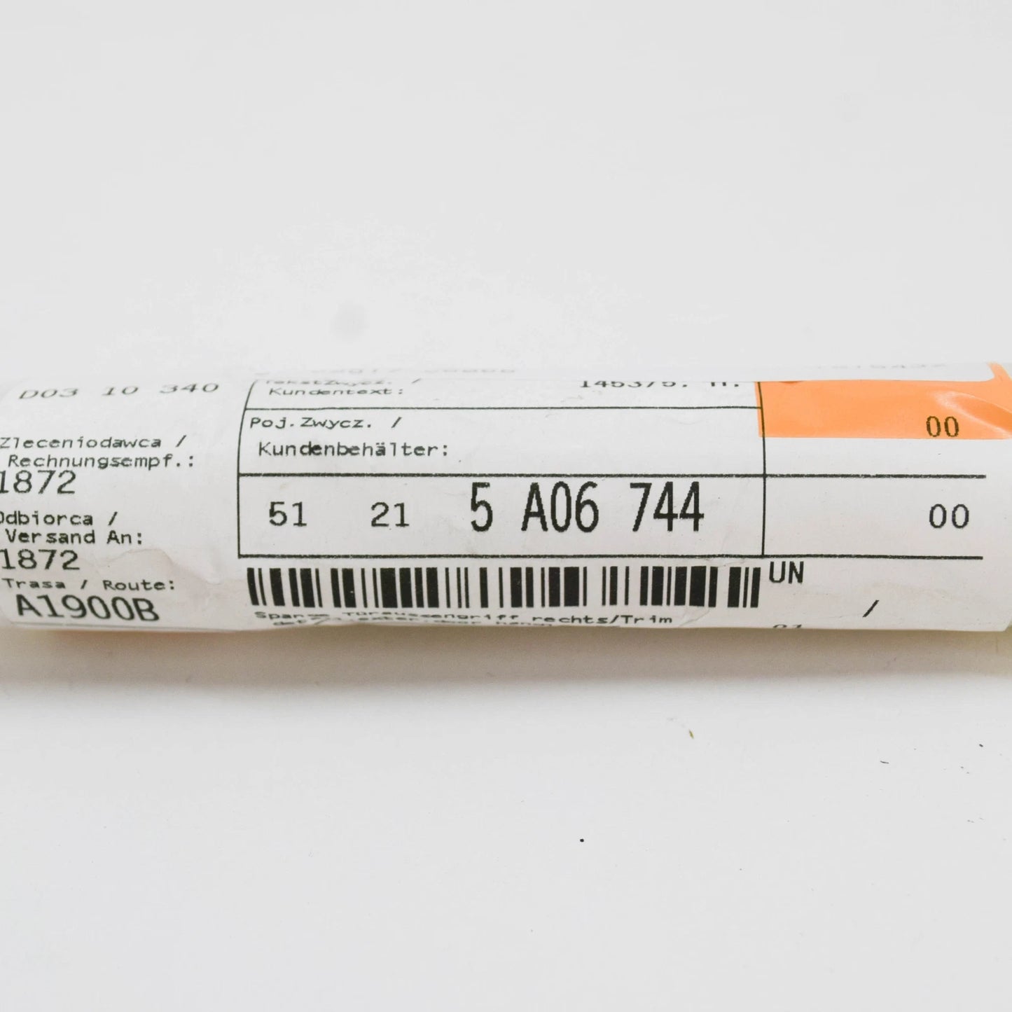 NEW BMW 7 G11 FRONT RIGHT OUTSIDE DOOR HANDLE TRIM 51215A06744 5A06744 ORIGINAL