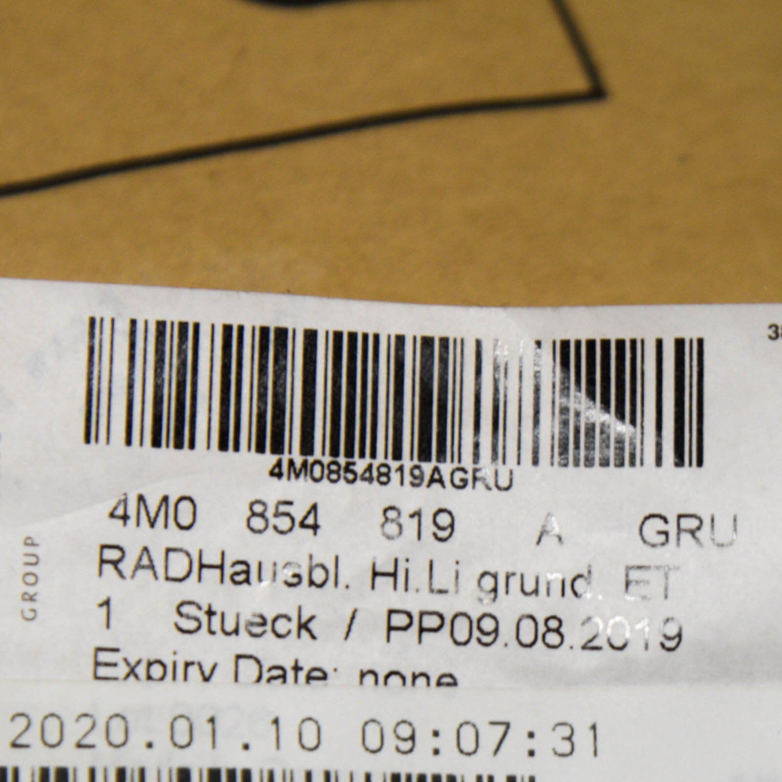 NEW AUDI Q7 4M REAR LEFT WHEEL ARCH MOULDING TRIM 4M0854819A GRU ORIGINAL