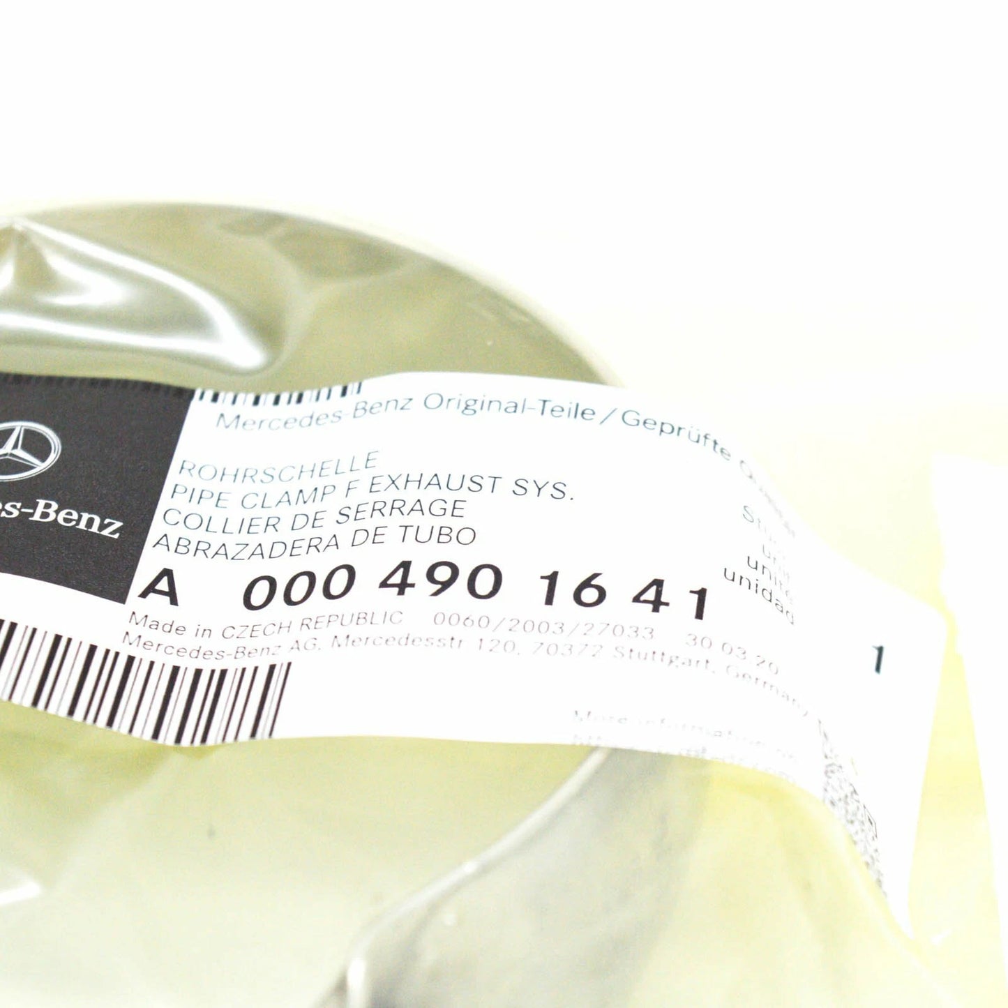 NEW MERCEDES-BENZ GLA X156 EXHAUST SYSTEM PIPE CLAMP A0004901641