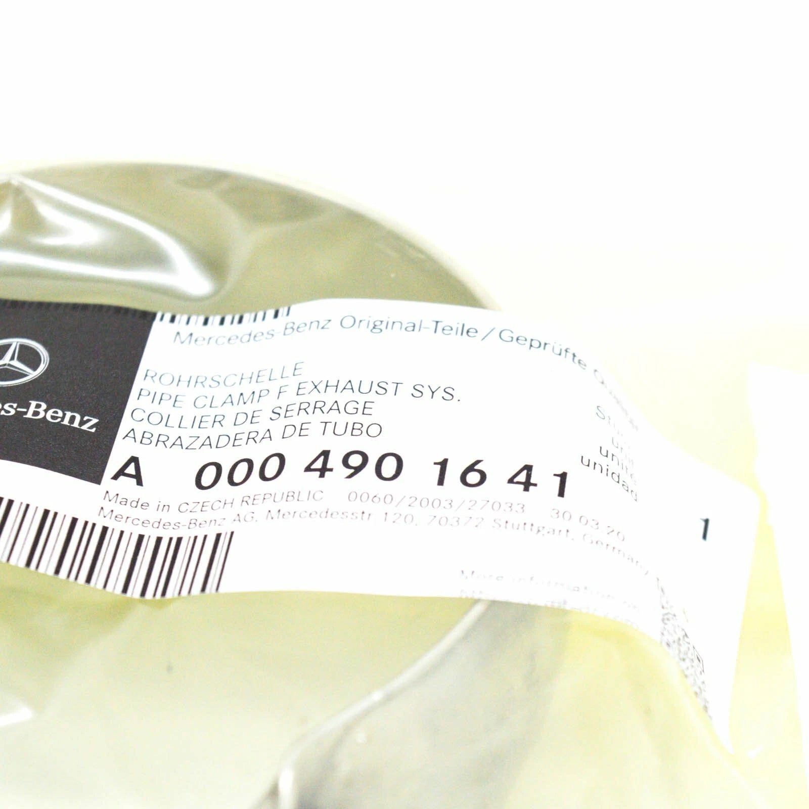 NEW MERCEDES-BENZ GLA X156 EXHAUST SYSTEM PIPE CLAMP A0004901641