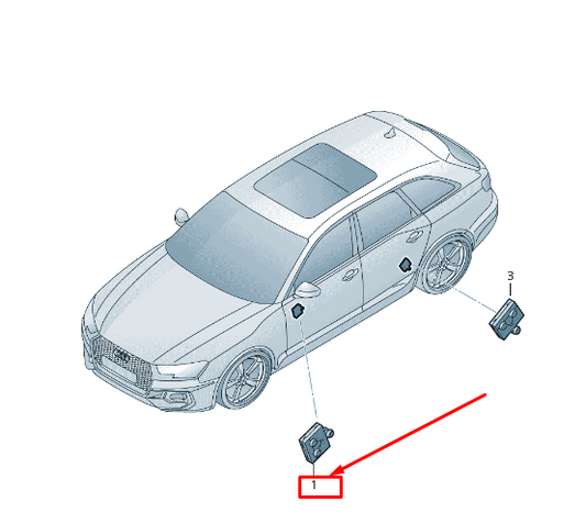 new audi a5 sportback f5 front right door control unit 4m0959792h original