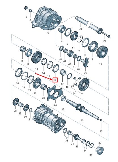 NEW AUDI A4 ALLROAD B8 MANUAL GEARBOX SYNCHRONIZER RING 0B1311247B ORIGINAL