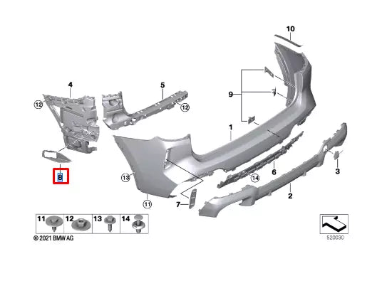 NEW BMW X3 G01 F97 M RIGHT ABSORBER FUNNEL 51129881816 ORIGINAL