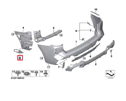 NEW BMW X3 G01 F97 M RIGHT ABSORBER FUNNEL 51129881816 ORIGINAL