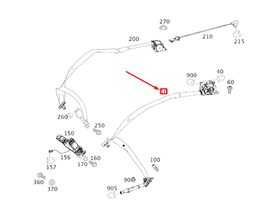 new mercedes-benz s w222 rear right seatbelt a22286012859c94 original