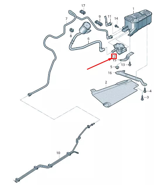 NEW VW GOLF VII 5G MK7 LEAK DETECTION PUMP 5Q0906253D ORIGINAL