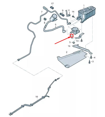 NEW VW GOLF VII 5G MK7 LEAK DETECTION PUMP 5Q0906253D ORIGINAL