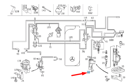 NEW MERCEDES-BENZ SPRINTER W903 VACUUM HOSE CONNECTOR A6010780245 ORIGINAL