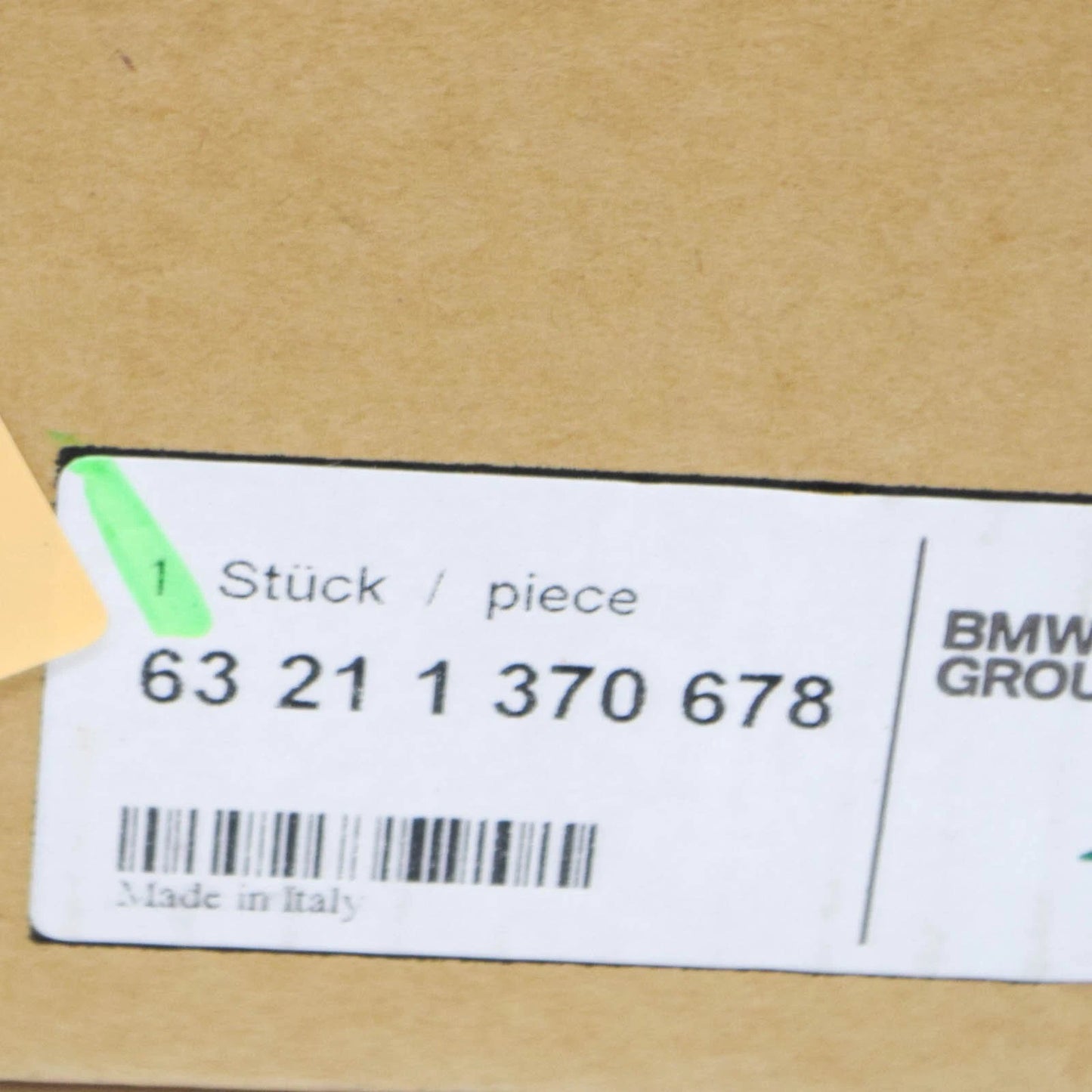 NEW BMW 3 E30 REAR RIGHT TAIL LIGHT WITH FOG LIGHT 63211370678 1370678 ORIGINAL