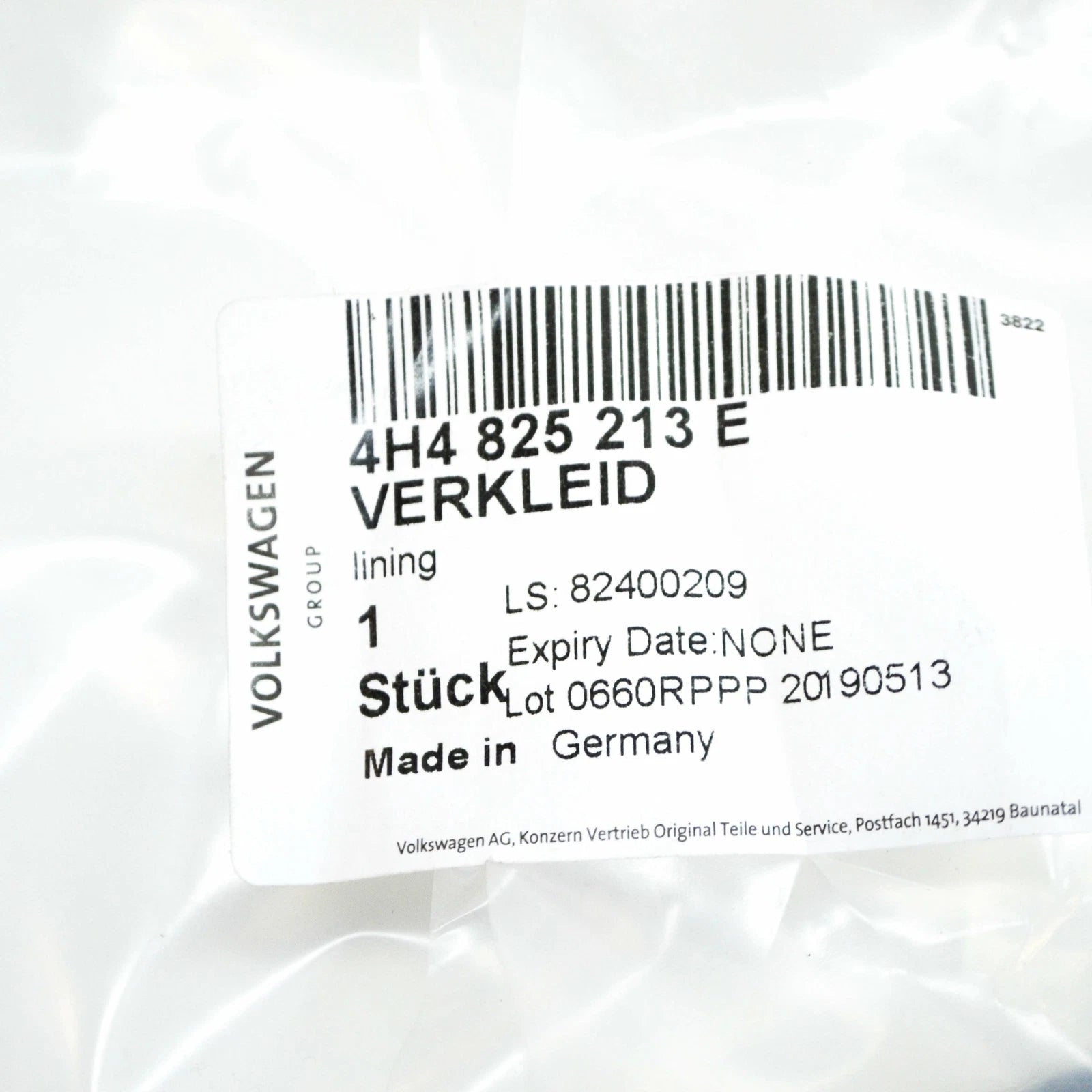 NEW AUDI A8 D4 REAR LEFT FLOOR PAN SPLASH SHIELD PROTECTION 4H4825213E ORIGINAL