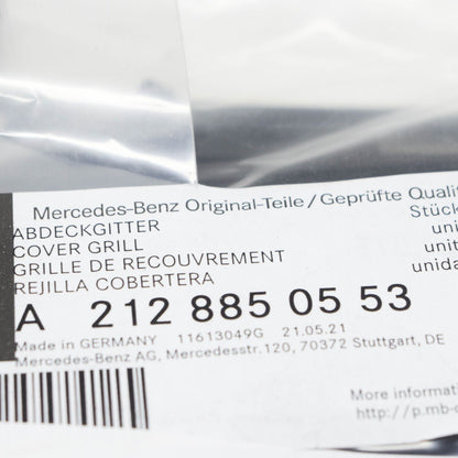 NEW MB E W212 AMG FRONT BUMPER LEFT GRILLE A2128850553 ORIGINAL