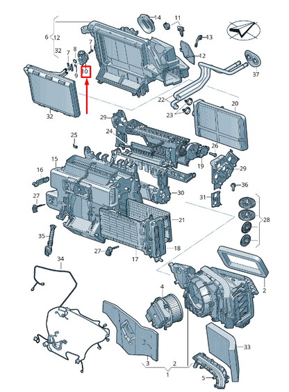 new audi a8 4n air conditioner expansion valve 4n0820679 original