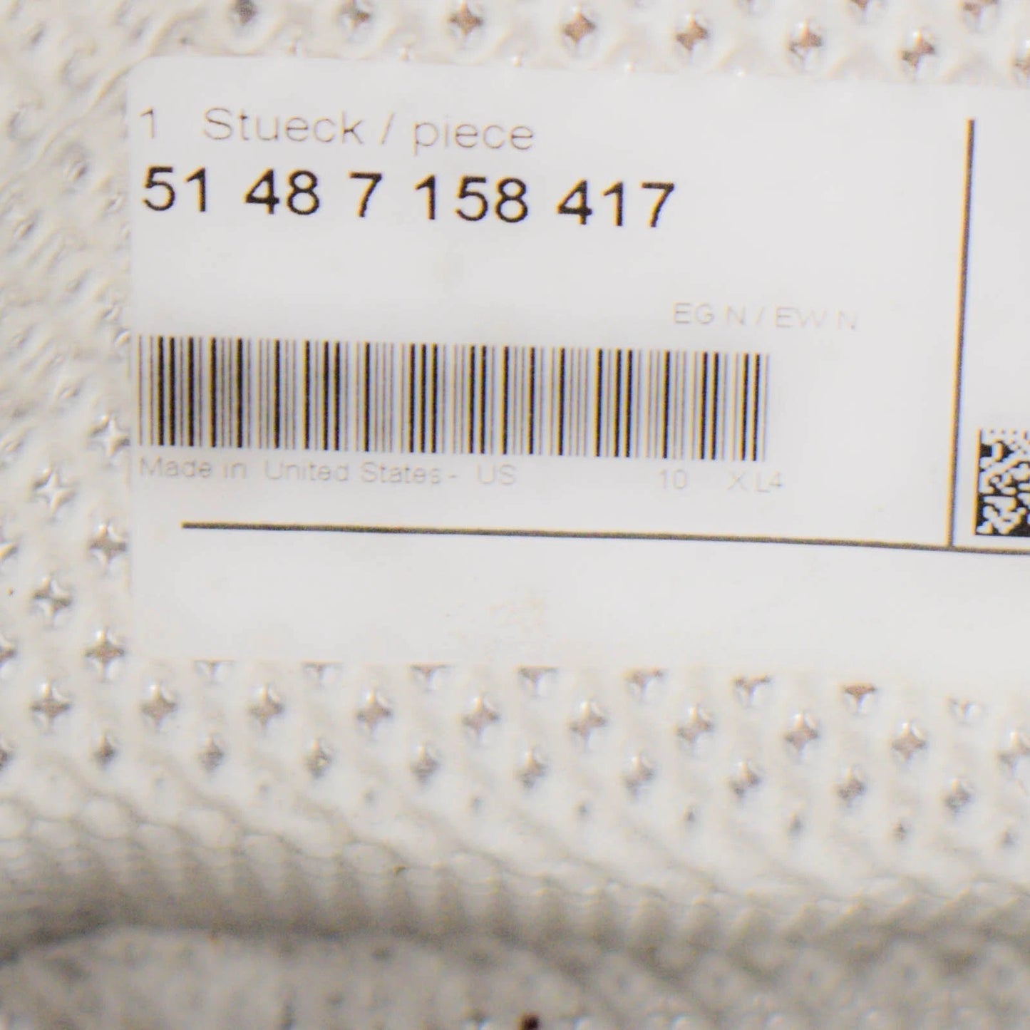 NEW BMW X5 F15 M HEAT INSULATION FRONT LEFT 51487158417 2015 4.4 PETROL ORIGINAL