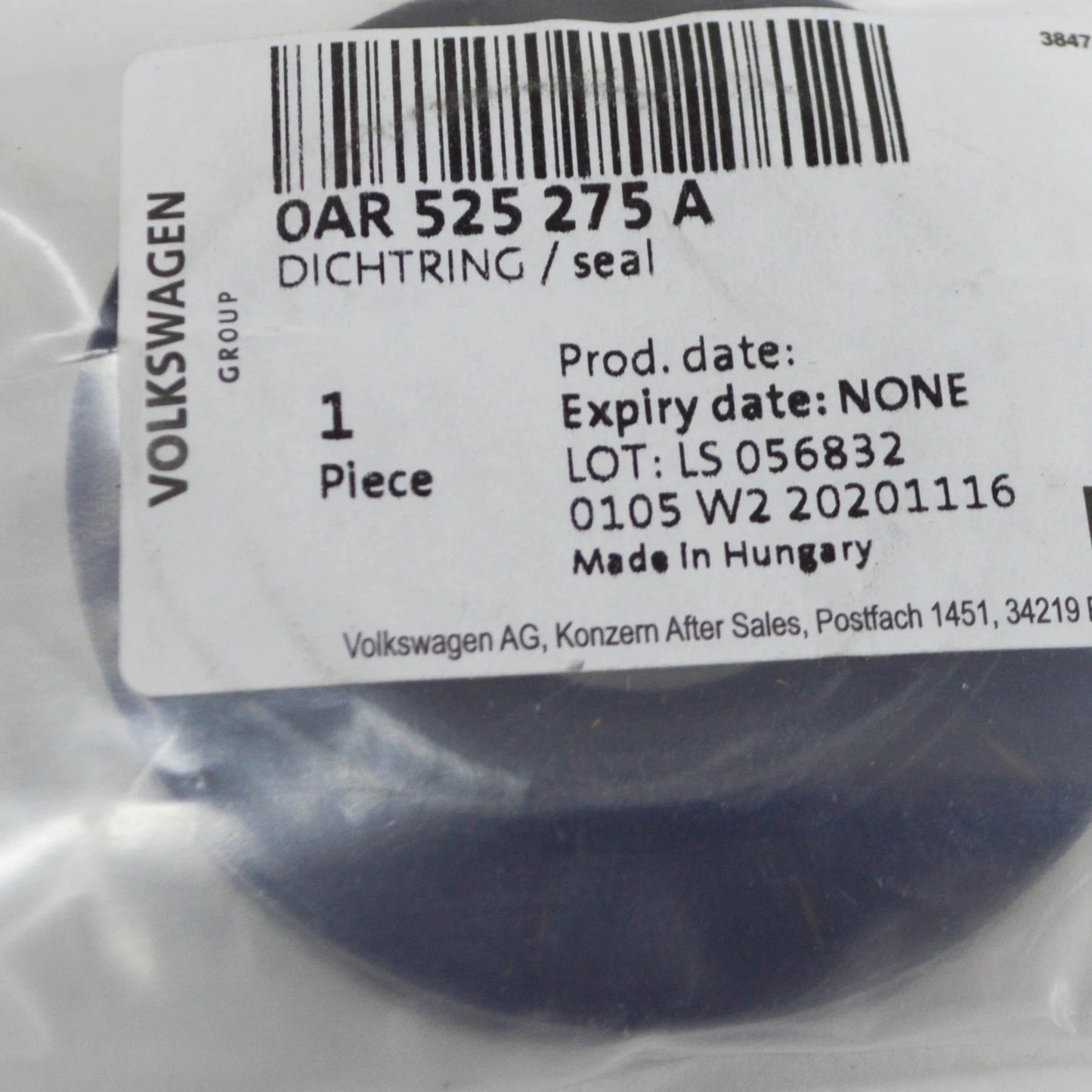 NEW AUDI A8 4H ENGINE SHAFT OIL SEAL 0AR525275A ORIGINAL