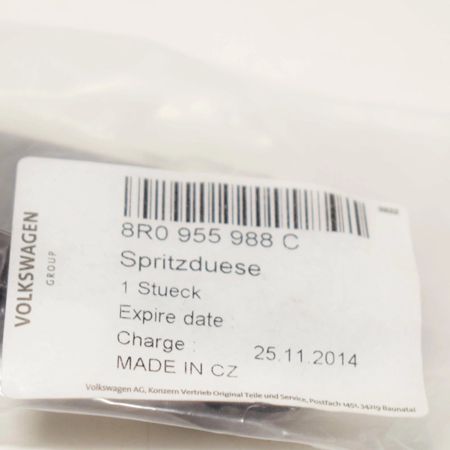 NEW AUDI Q5 8R WINDSHIELD WASHER SPRAY NOZZLE RIGHT 8R0955988C ORIGINAL