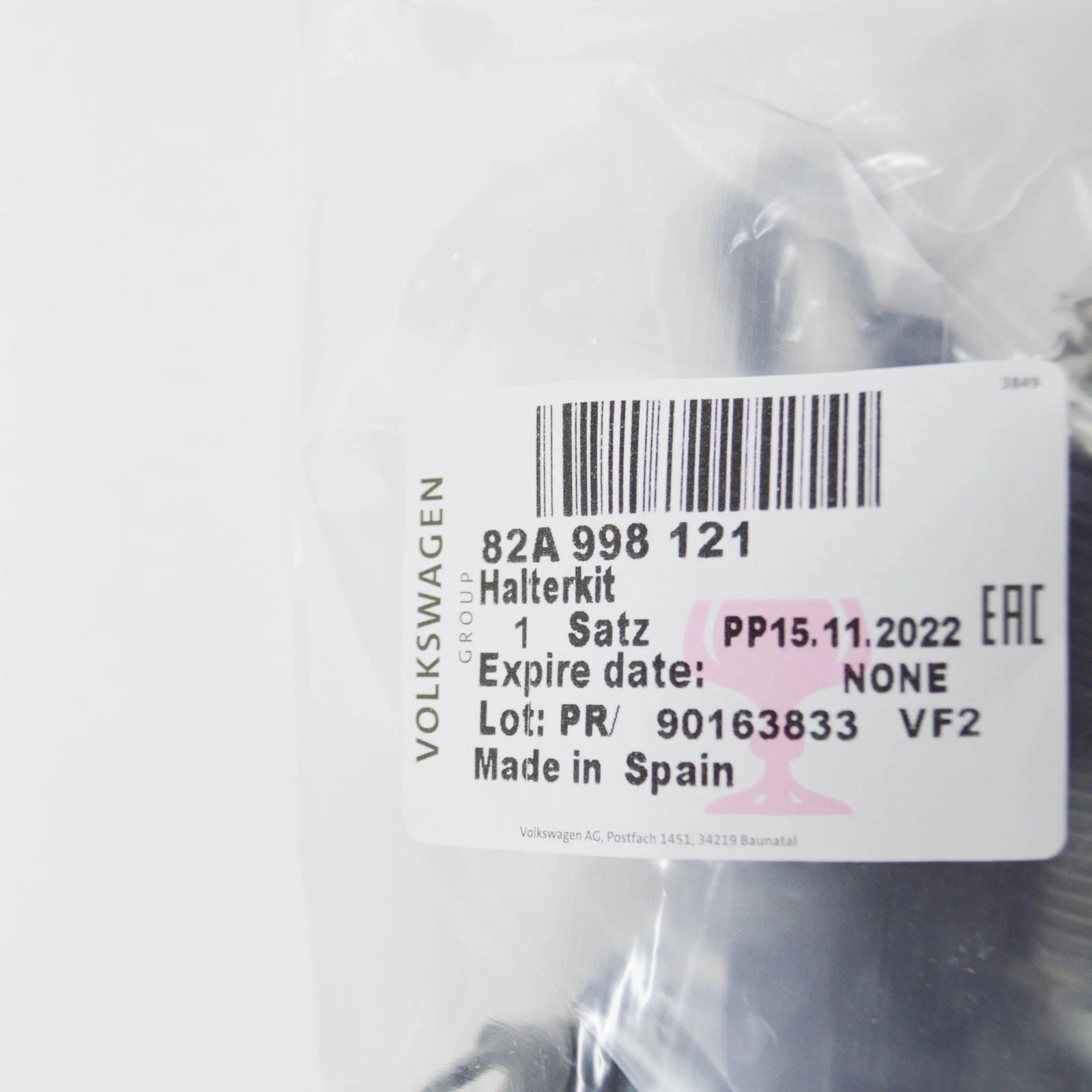 NEW AUDI A1 SPORTBACK GB FRONT LEFT HEADLIGHT REPAIR KIT 82A998121 ORIGINAL