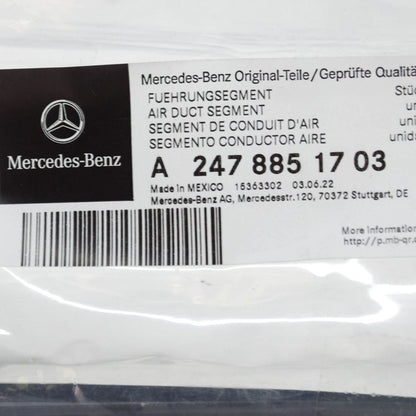 NEW MERCEDES-BENZ GLB X247 RADIATOR LOWER AIR DUCT A2478851703 ORIGINAL
