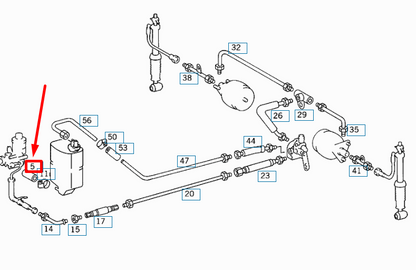 NEW MERCEDES-BENZ S W140 OIL TANK TO OIL PUMP HOSE A1409971582 ORIGINAL