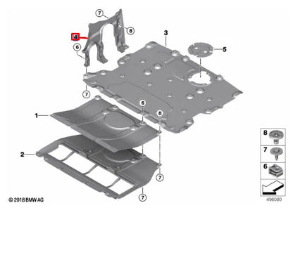 NEW BMW X3 G01 FRONT RIGHT STEERING COVER 51757394808 ORIGINAL