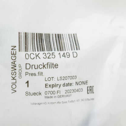 NEW AUDI A4 B9 GEARBOX PRESSURE FILTER 0CK325149D ORIGINAL