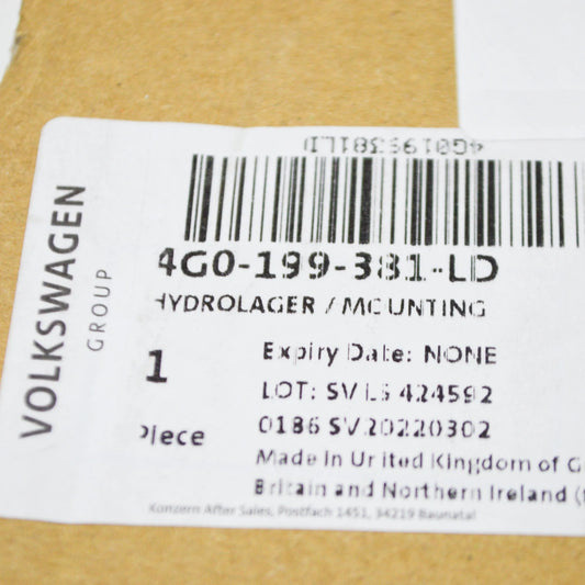 NEW AUDI A8 D4 ELECTRIC RIGHT SIDE ENGINE HYDRO-MOUNT 4G0199381LD ORIGINAL