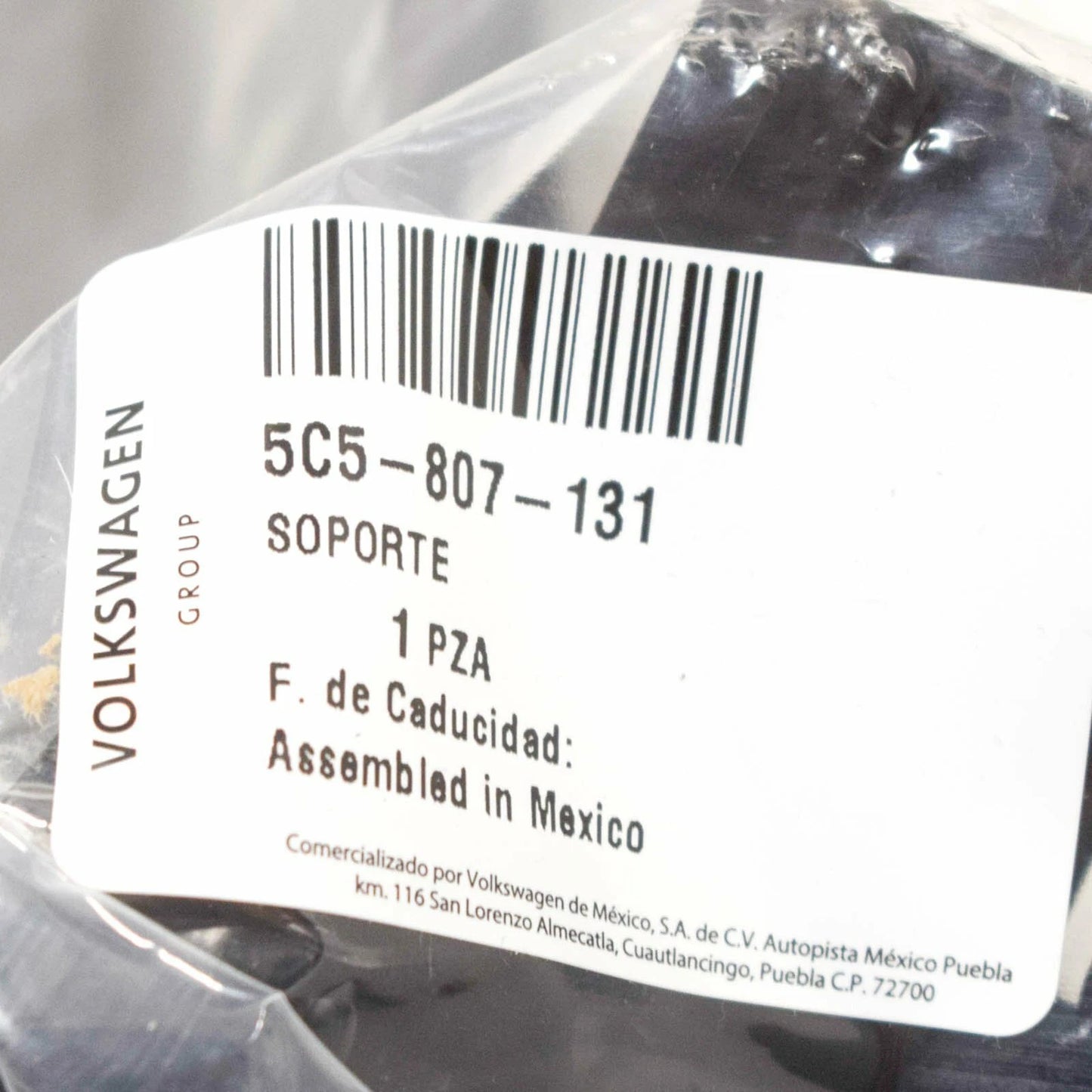 NEW VOLKSWAGEN BEETLE A5 REAR BUMPER LEFT BRACKET 5C5807131