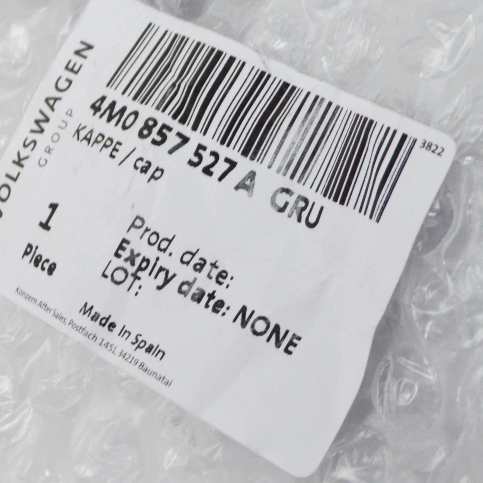 NEW AUDI Q7 4M FRONT LEFT DOOR MIRROR CAP 4M0857527AGRU 4M0857527A GRU ORIGINAL