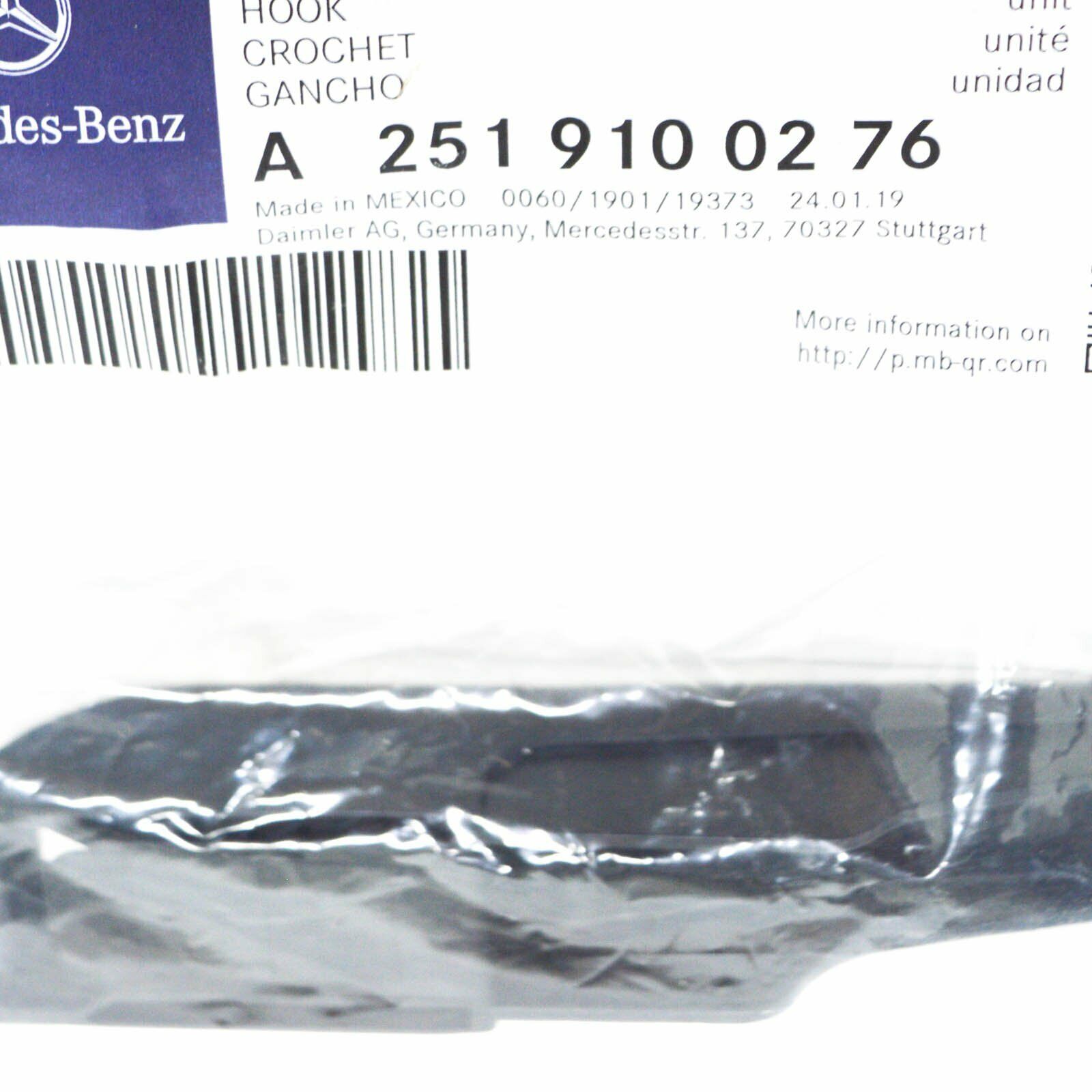 NEW MERCEDES-BENZ ML W164 FRONT LEFT SEAT RIGHT HOOK A2519100276 ORIGINAL