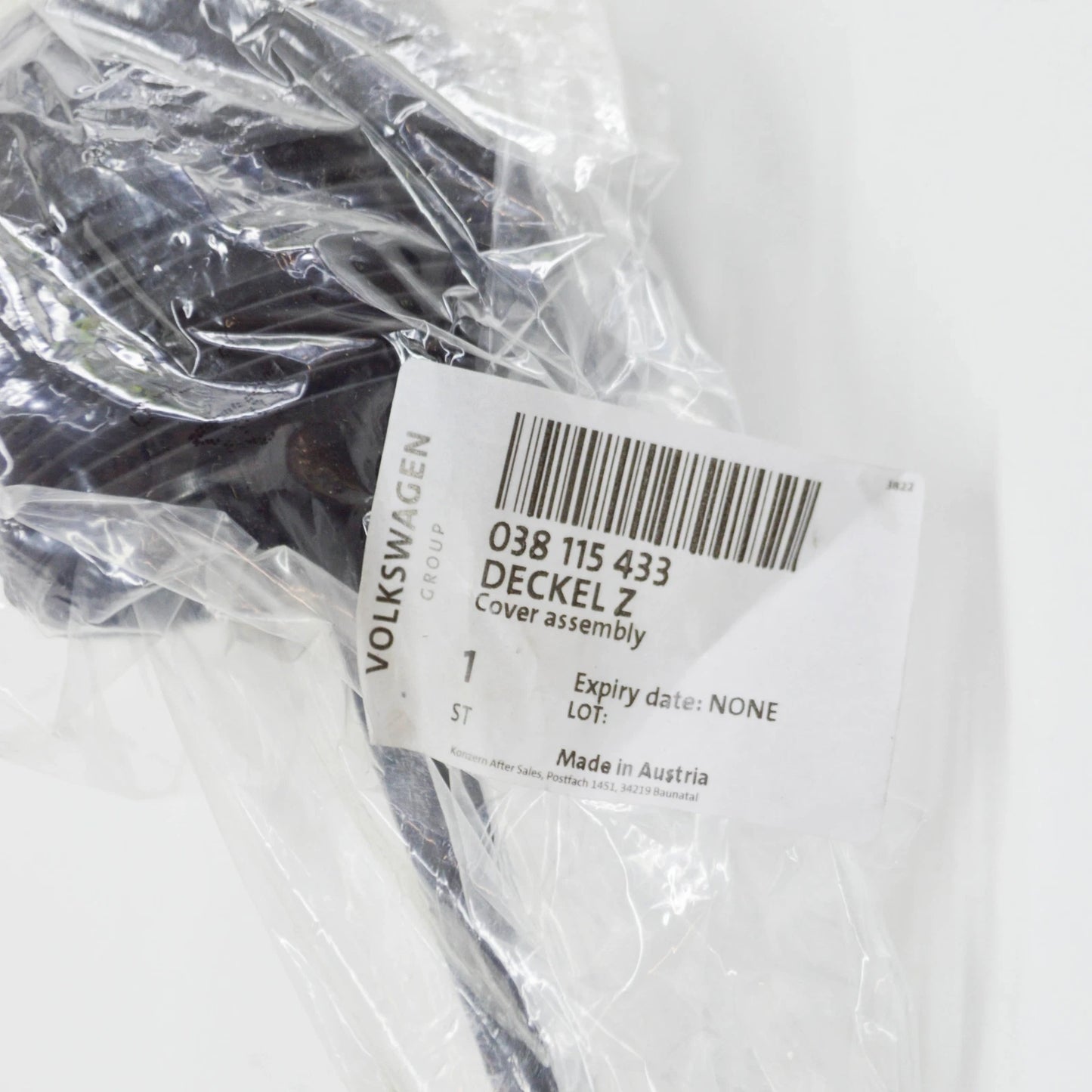 NEW AUDI A3 8L OIL FILTER COVER CAP 038115433 ORIGINAL