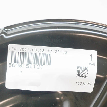 NEW VW GOLF MK7 REAR RIGHT BRAKE DISC PROTECTION COVER PLATE 5Q0615612T