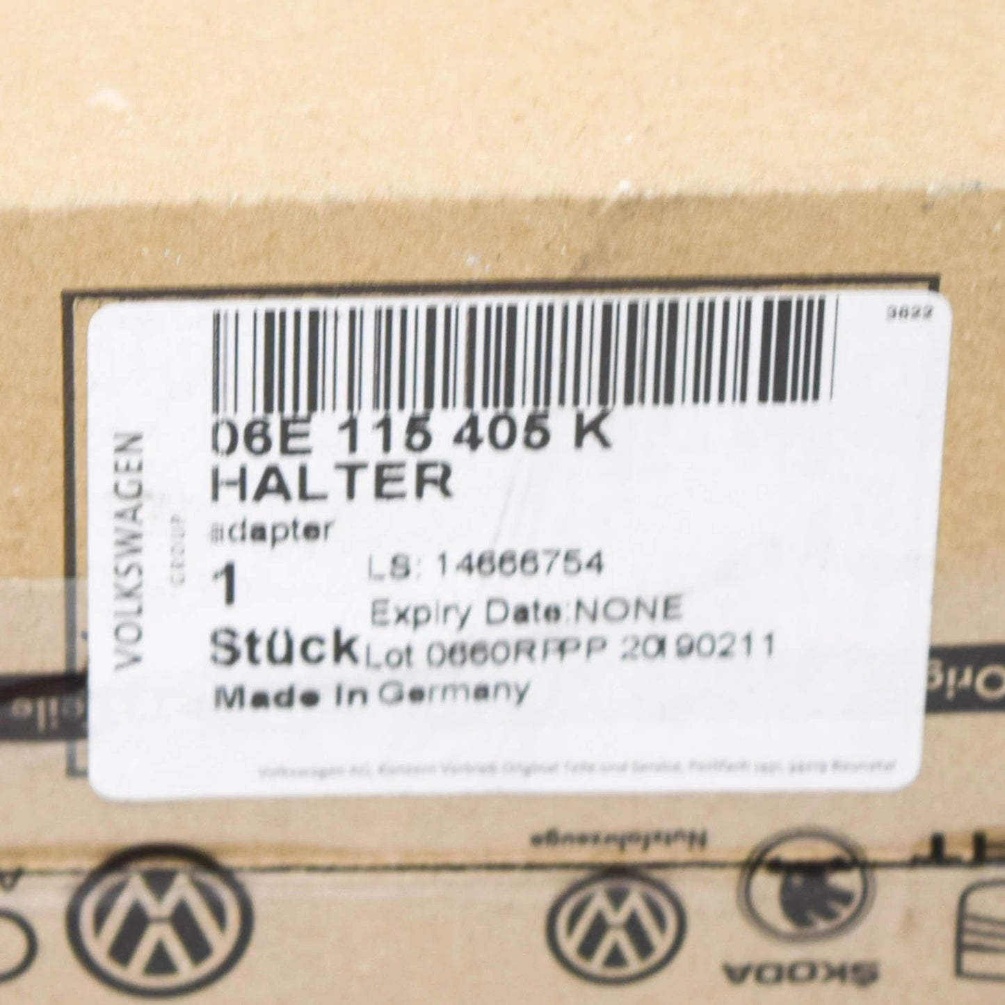 NEW AUDI A4 8K B8 OIL FILTER BRACKET 06E115405K ORIGINAL