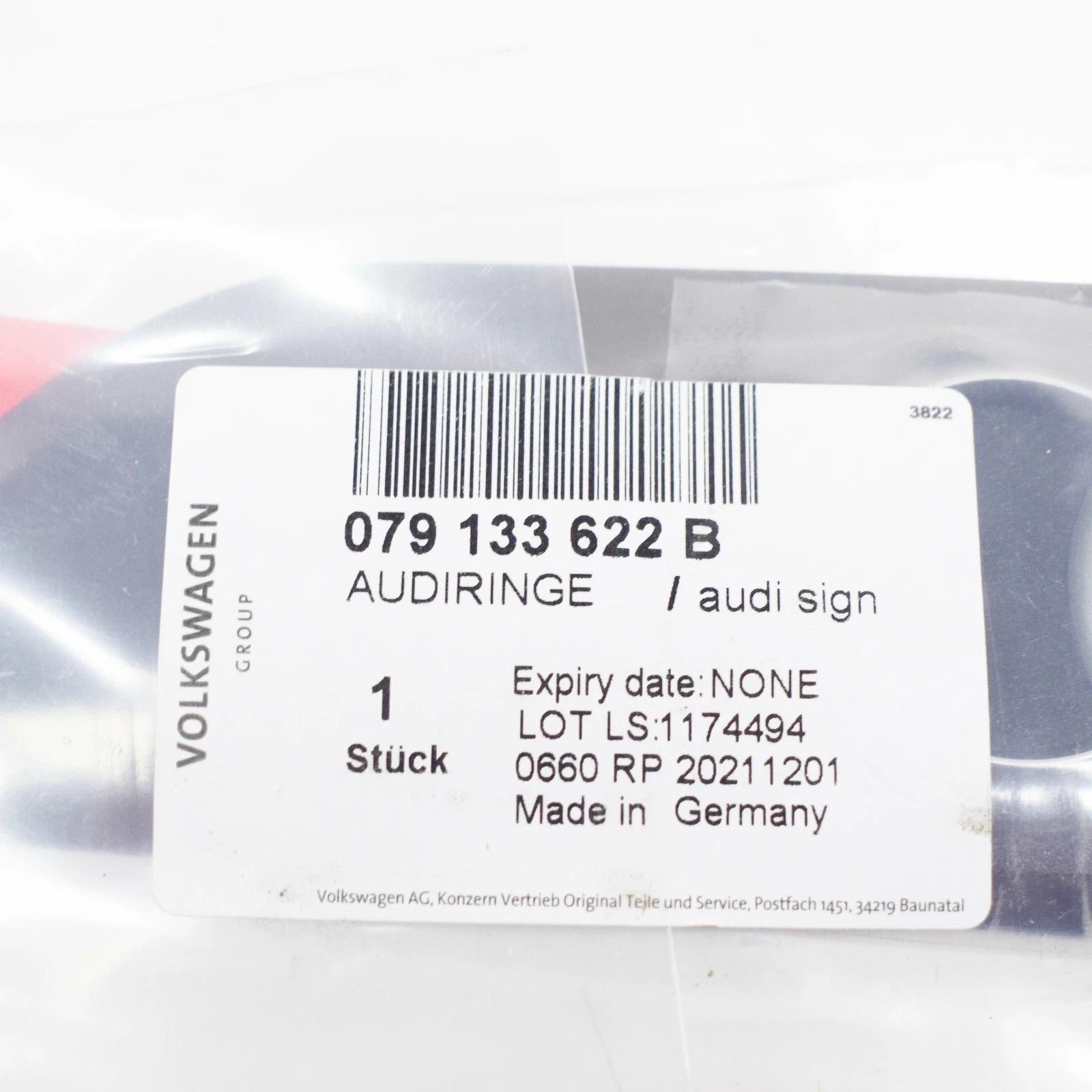 NEW AUDI R8 42 ENGINE COVER RIGHT AUDI EMBLEM 079133622B