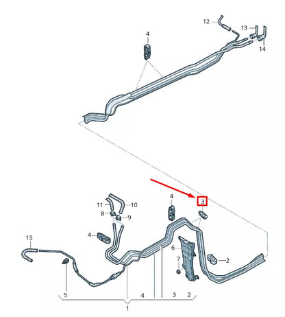 NEW VW TOUAREG CR FUEL PIPE SEAL 4M0201196N